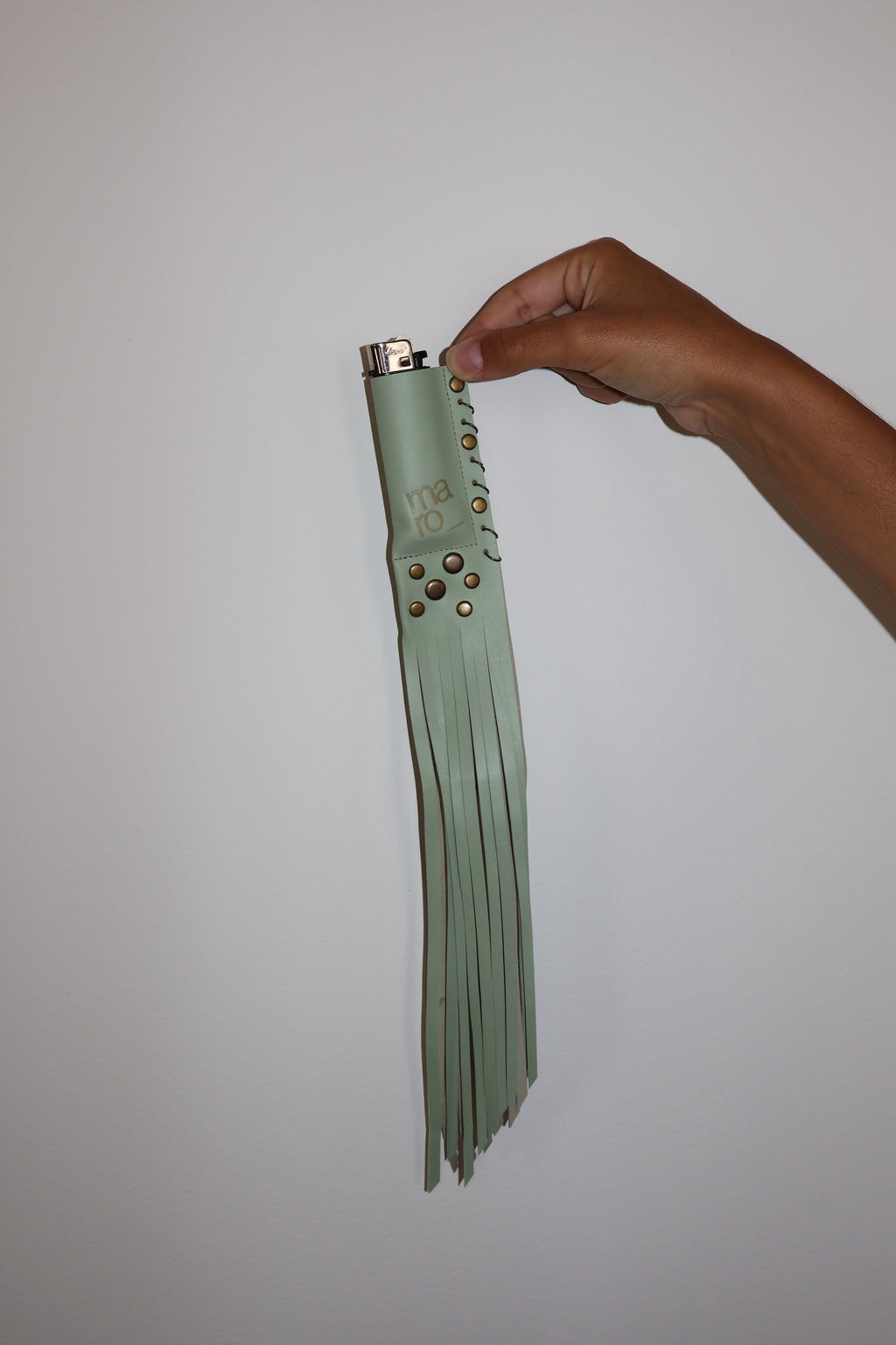 Jade Gold handmade leather lighter case, by WE ARE MARO