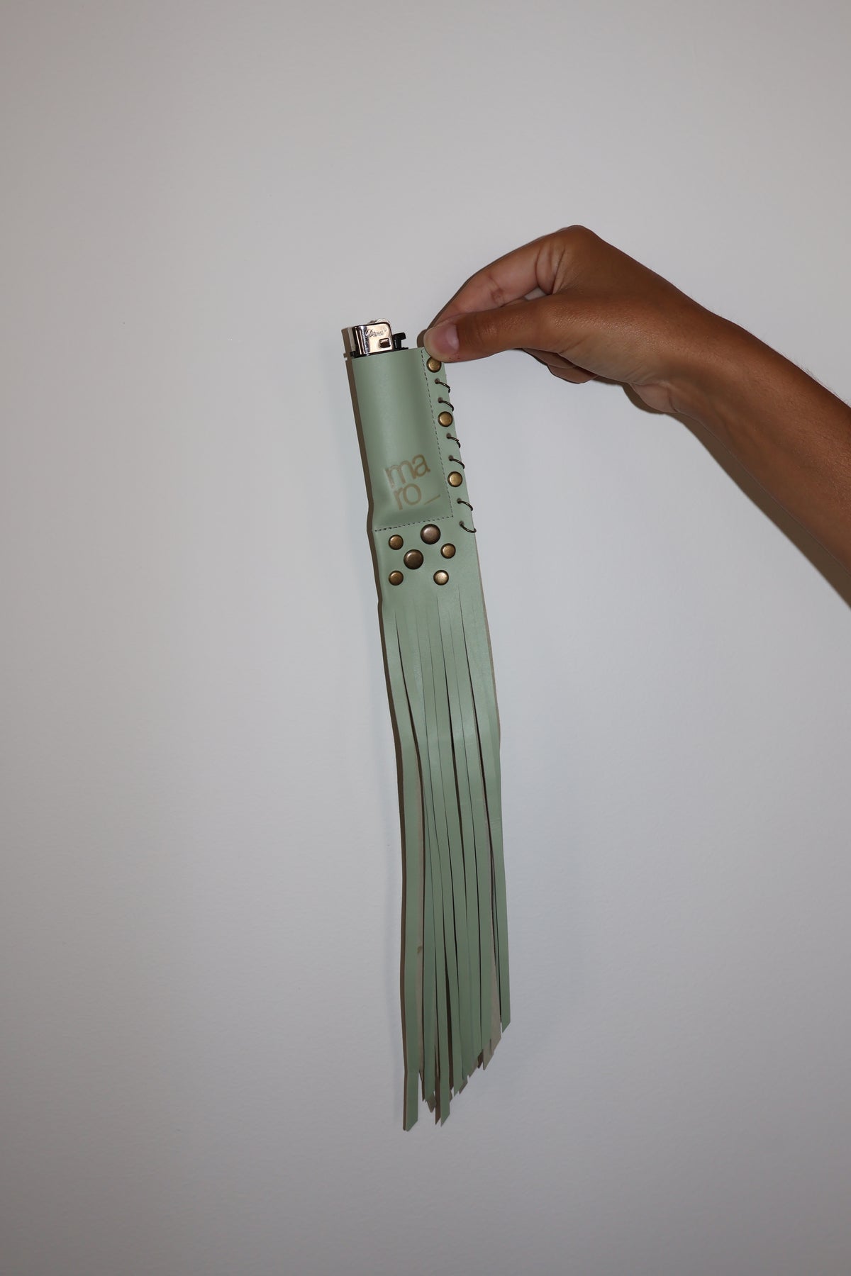 Jade Gold handmade leather lighter case, by WE ARE MARO