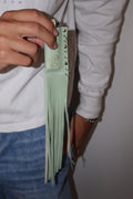 Jade Silver handmade leather lighter case, by WE ARE MARO