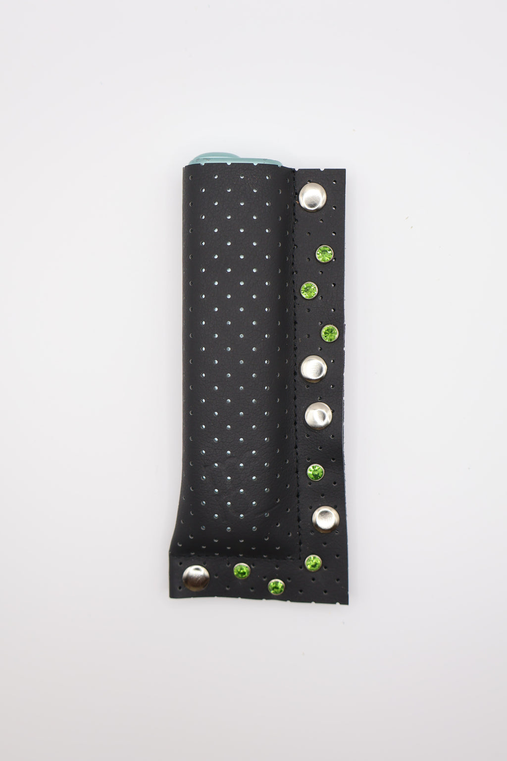 Black Crystal 02 handmade short leather case for IQOS ILUMA ONE, by WE ARE MARO