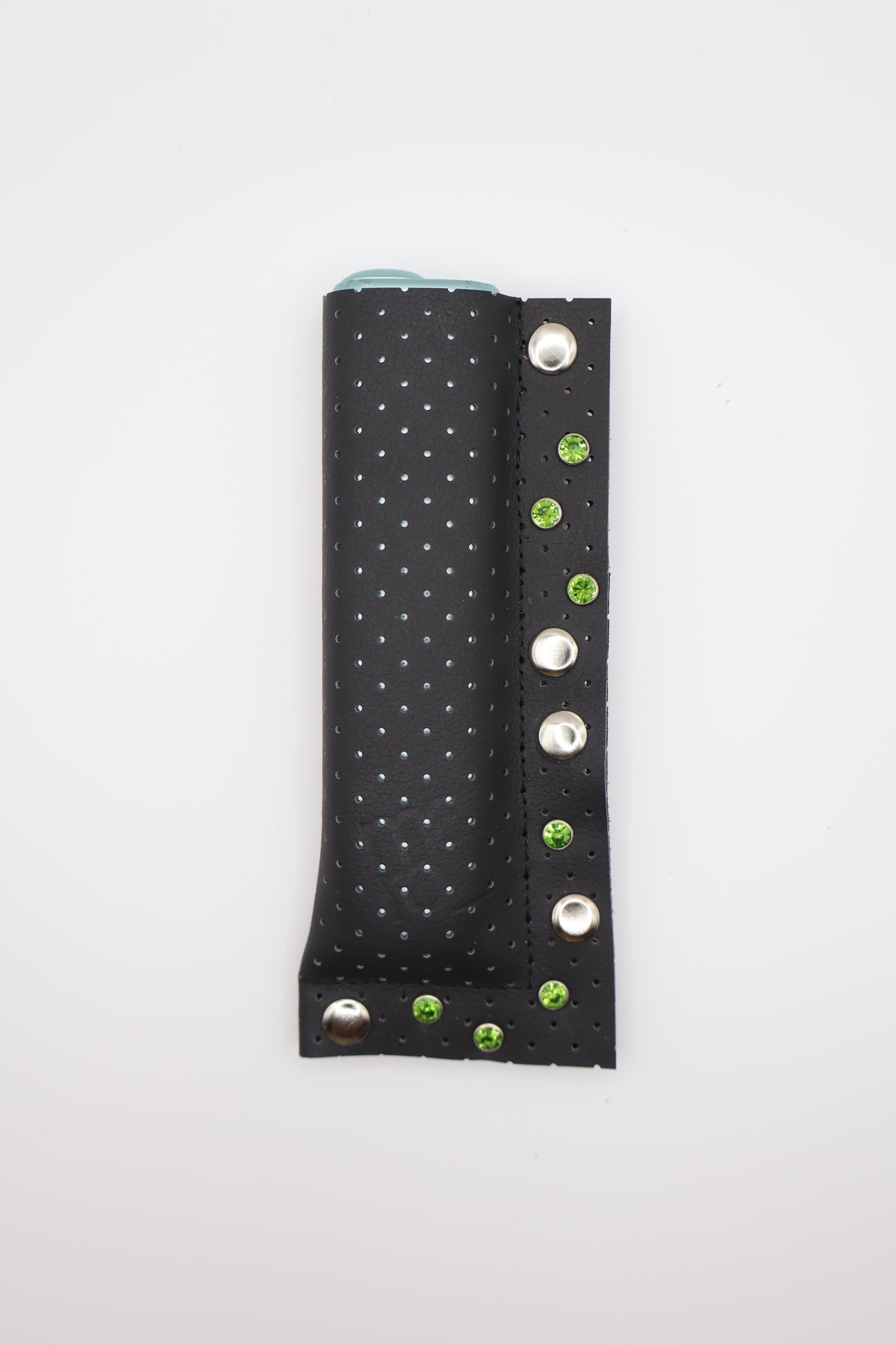 Black Crystal 02 handmade short leather case for IQOS ILUMA ONE, by WE ARE MARO