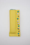 Yellow Emerald handmade short leather case for IQOS ILUMA ONE, by WE ARE MARO
