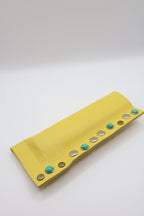 Yellow Emerald handmade short leather case for IQOS ILUMA ONE, by WE ARE MARO, photo 2