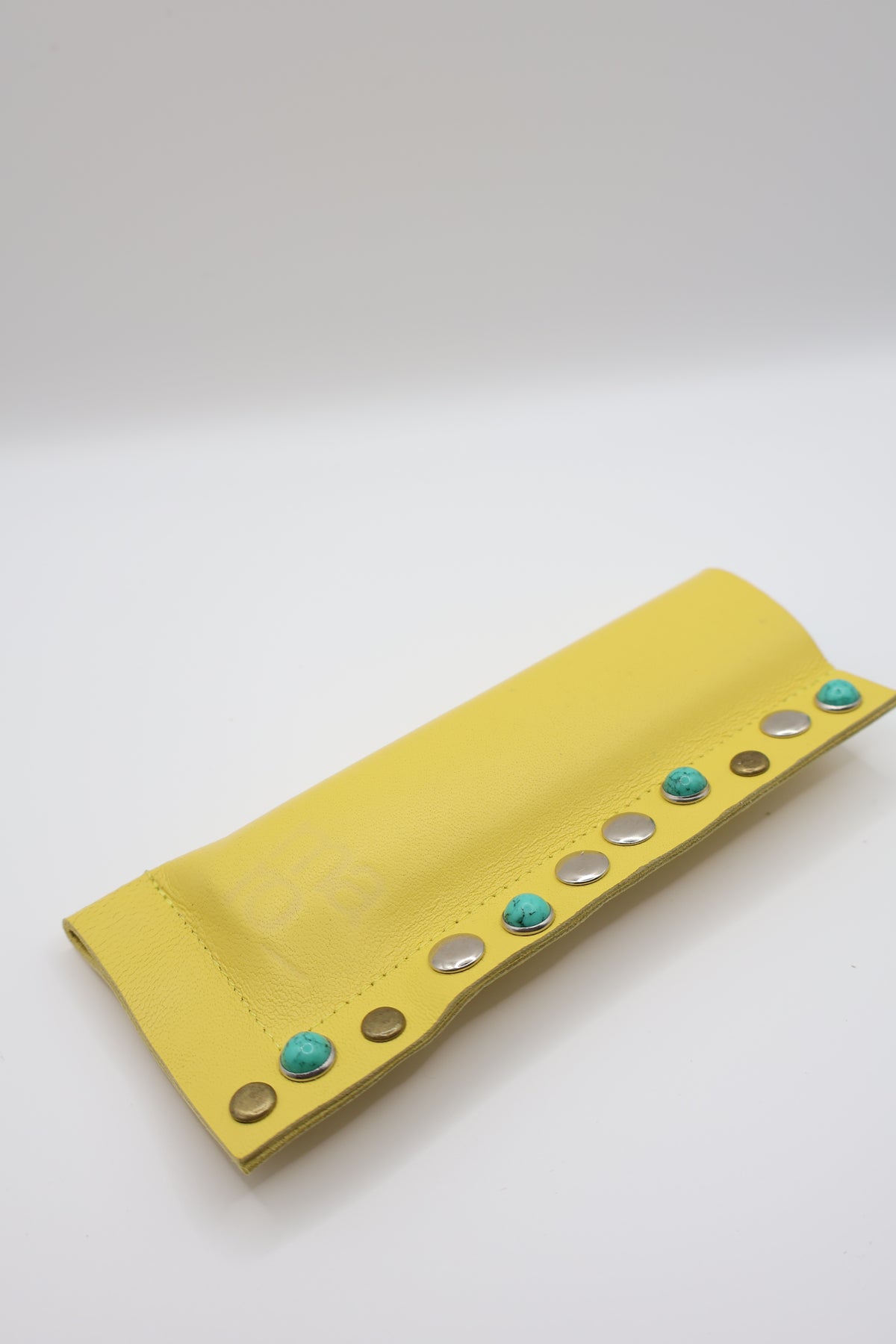 Yellow Emerald handmade short leather case for IQOS ILUMA ONE, by WE ARE MARO, photo 2