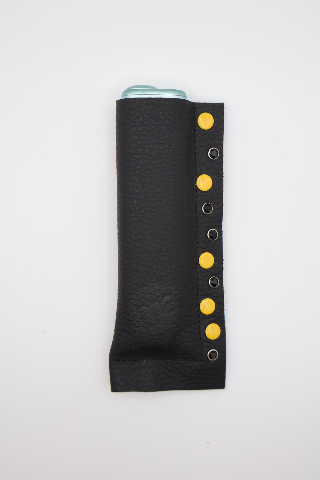 Black Bee handmade short leather case for IQOS ILUMA ONE, by WE ARE MARO