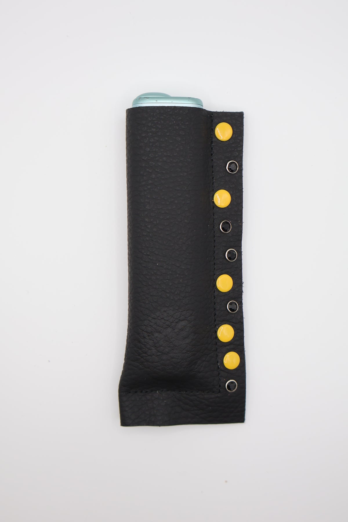 Black Bee handmade short leather case for IQOS ILUMA ONE, by WE ARE MARO