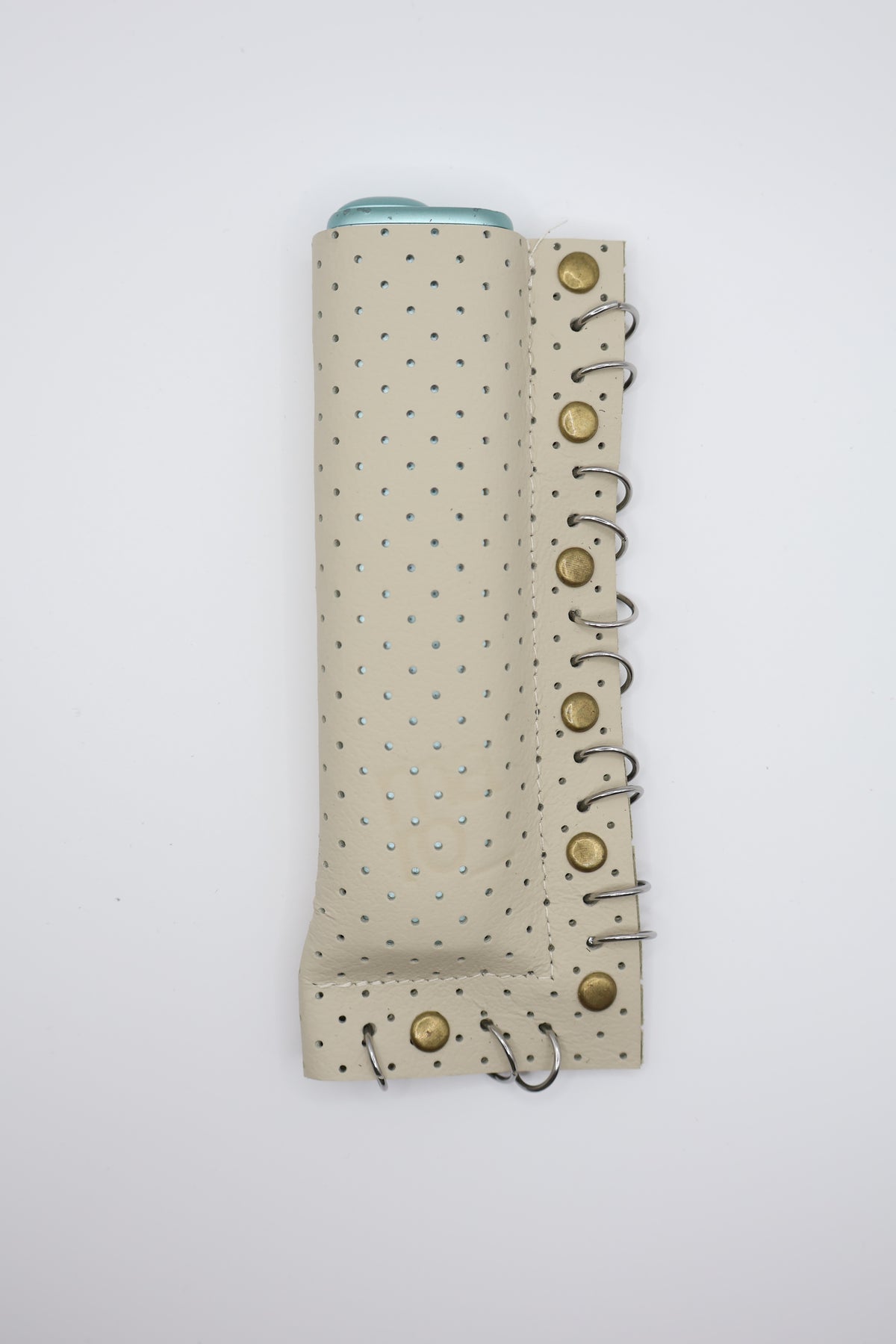 Beige Gold 02 handmade short leather case for IQOS ILUMA ONE, by WE ARE MARO
