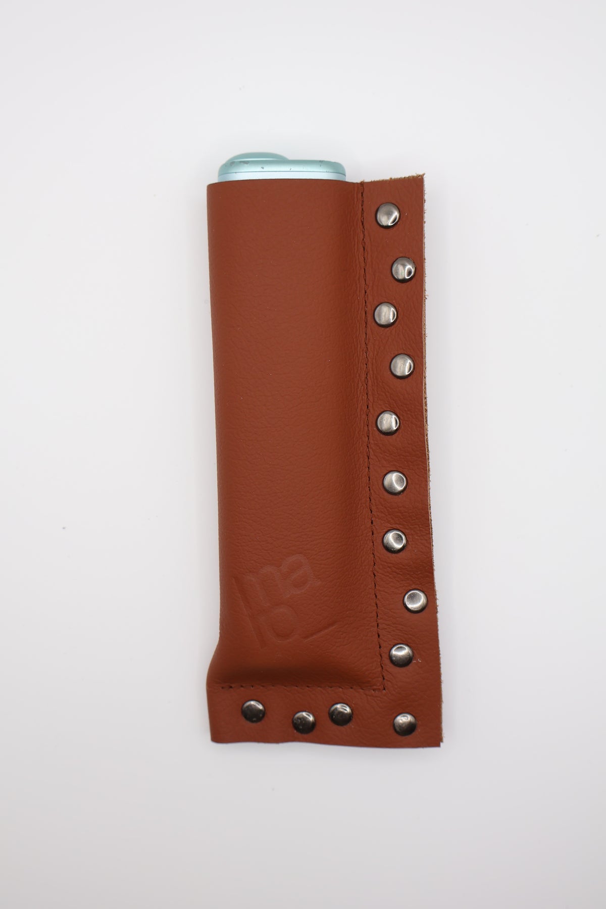 Terracotta Studs handmade short leather case for IQOS ILUMA ONE, by WE ARE MARO