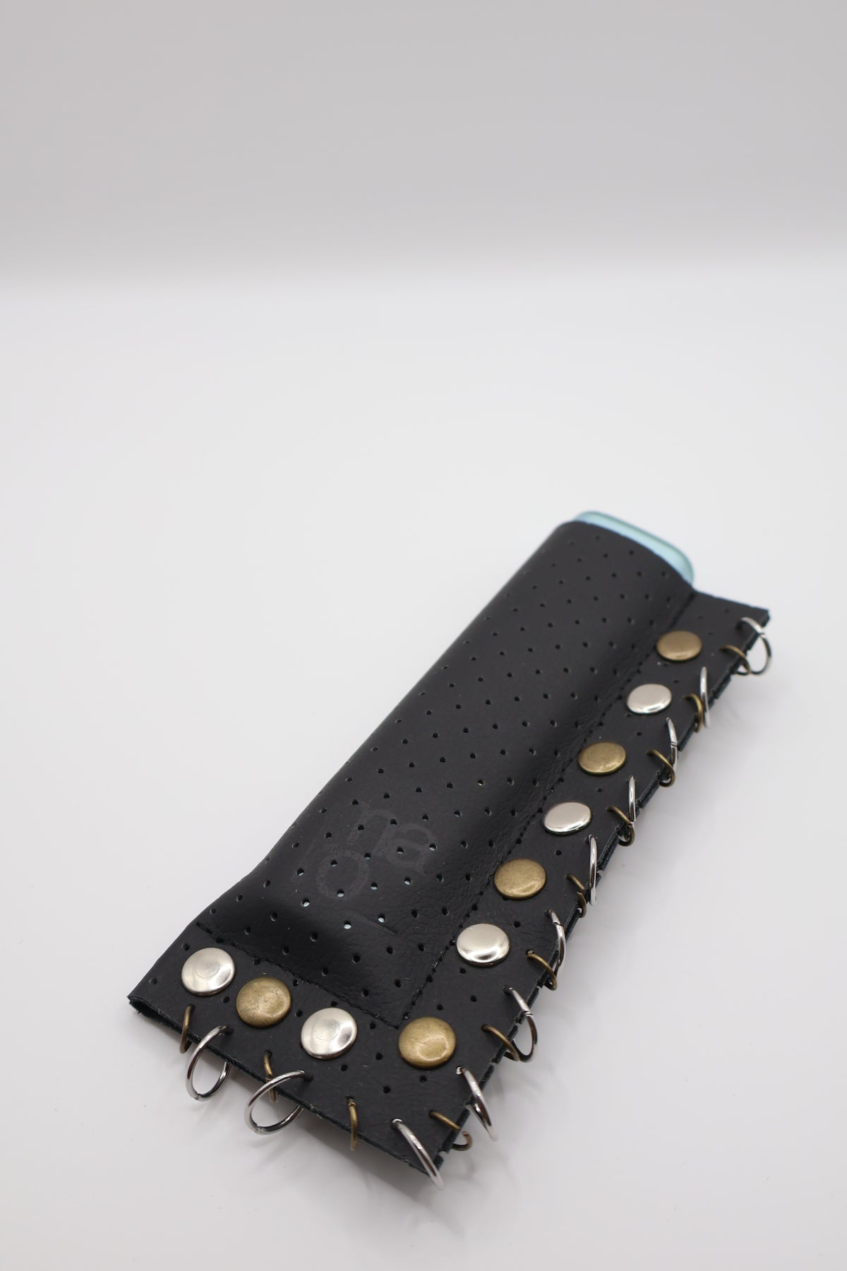Black Mix handmade short leather case for IQOS ILUMA ONE, by WE ARE MARO, photo 2