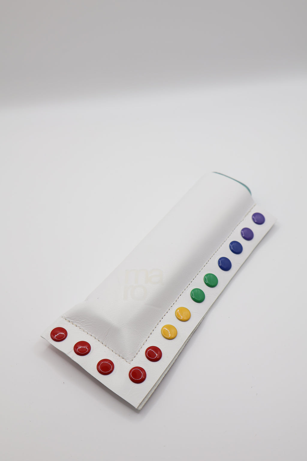 White Pride handmade short leather case for IQOS ILUMA ONE, by WE ARE MARO, photo 2