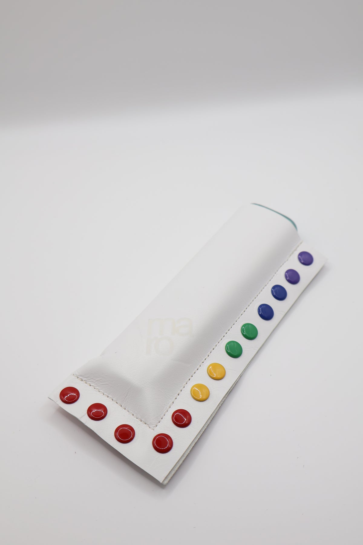 White Pride handmade short leather case for IQOS ILUMA ONE, by WE ARE MARO, photo 2