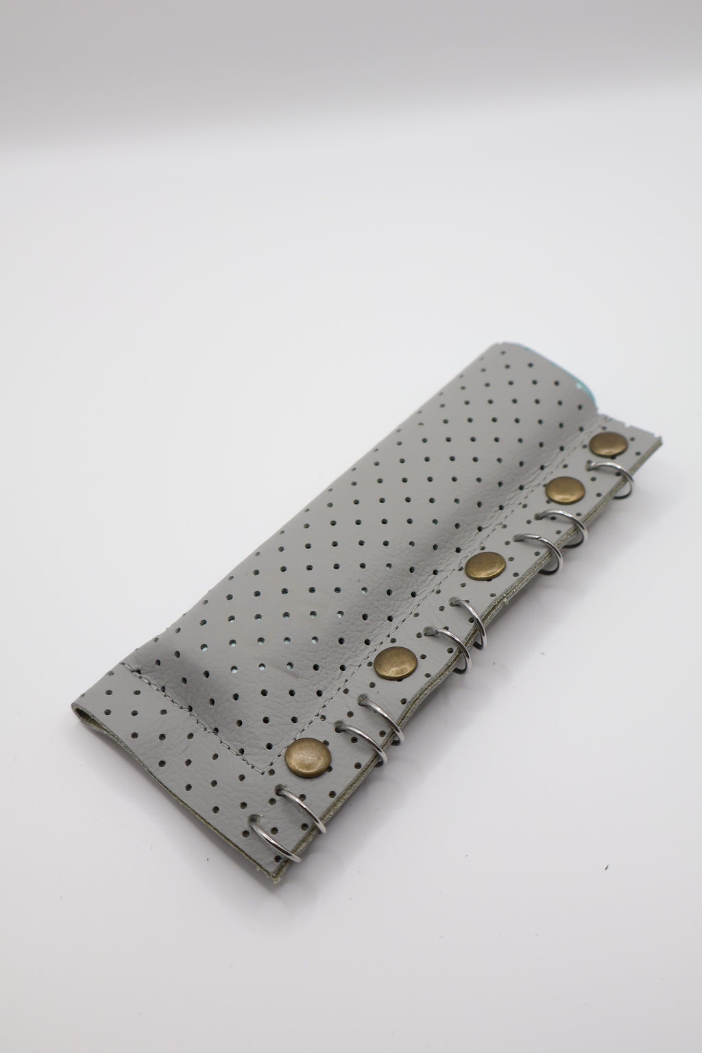 Grey Mix handmade short leather case for IQOS ILUMA ONE, by WE ARE MARO, photo 2