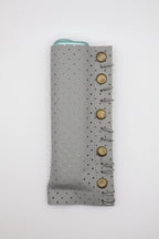 Grey Mix handmade short leather case for IQOS ILUMA ONE, by WE ARE MARO