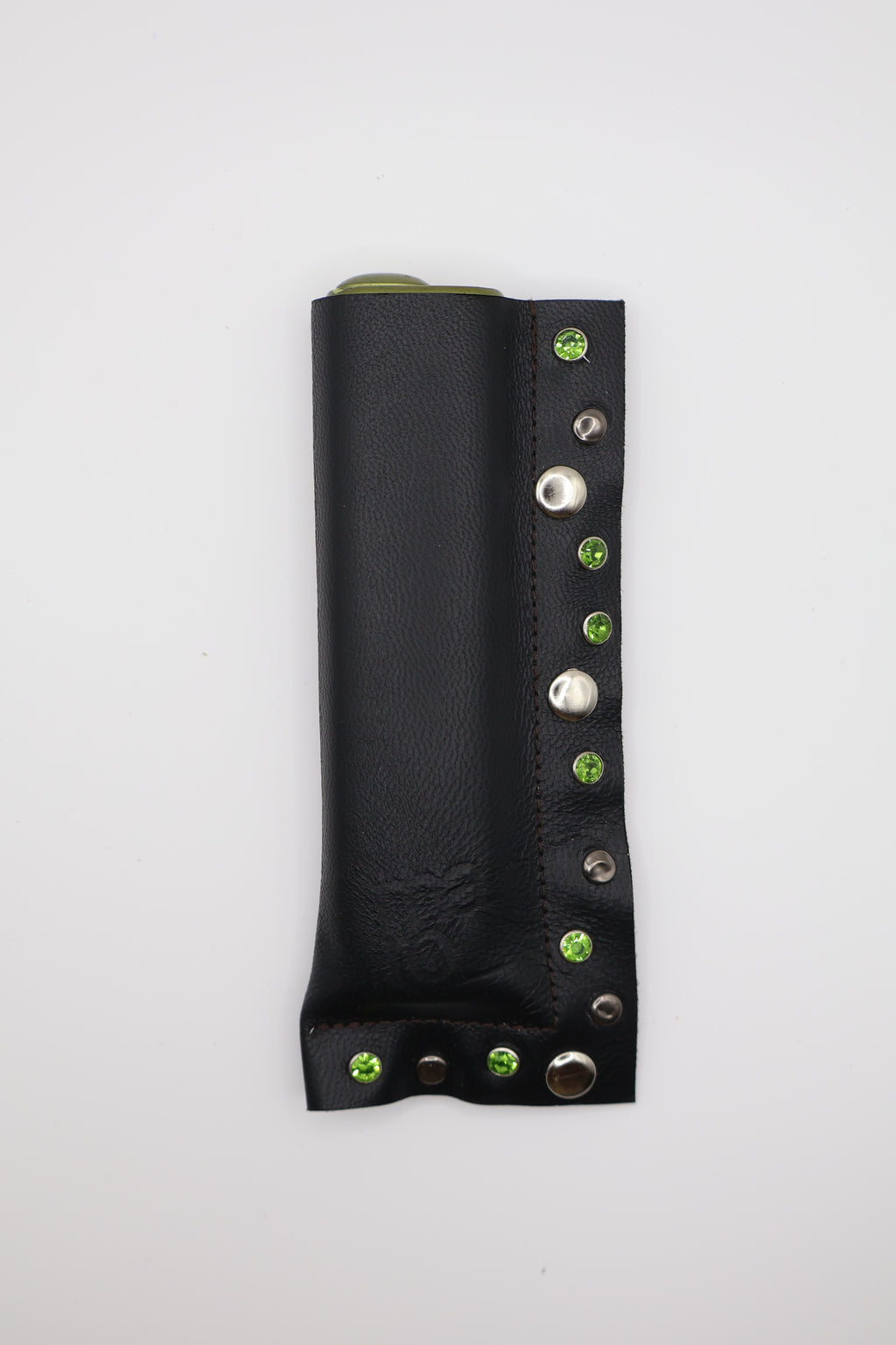 Black Crystal 01 handmade short leather case for IQOS ILUMA ONE, by WE ARE MARO