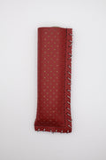 Red Silver handmade short leather case for IQOS ILUMA ONE, by WE ARE MARO