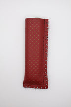 Red Silver handmade short leather case for IQOS ILUMA ONE, by WE ARE MARO