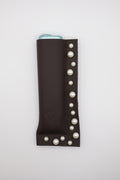 Brown Pearl handmade short leather case for IQOS ILUMA ONE, by WE ARE MARO