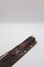 Crocodile handmade leather lighter case, by WE ARE MARO, photo 2