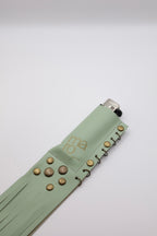 Jade Gold handmade leather lighter case, by WE ARE MARO, photo 4