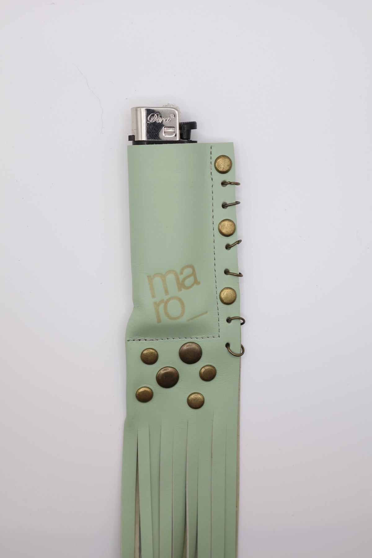 Jade Gold handmade leather lighter case, by WE ARE MARO, photo 3