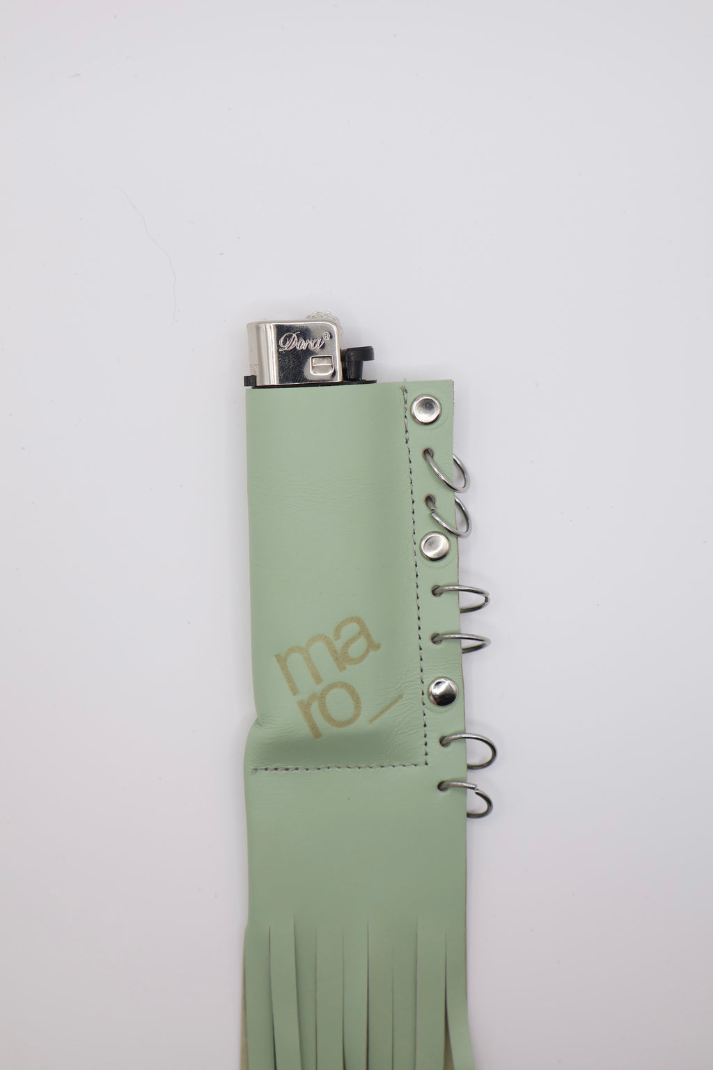 Jade Silver handmade leather lighter case, by WE ARE MARO, photo 3