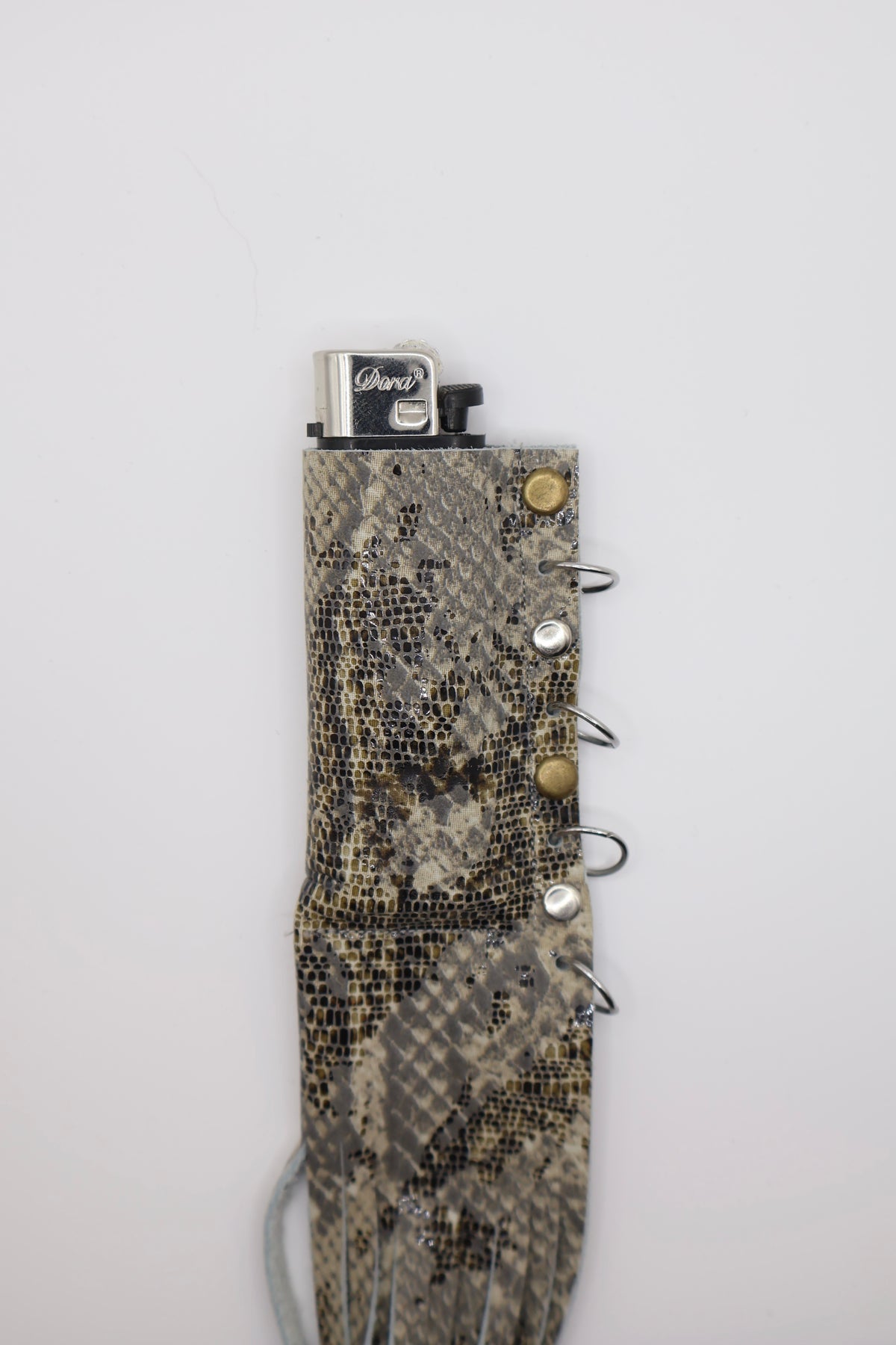 Python Mix handmade leather lighter case, by WE ARE MARO, photo 3
