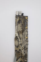 Python Gold handmade leather lighter case, by WE ARE MARO, photo 3