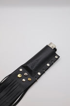 Black handmade leather lighter case, by WE ARE MARO, photo 2