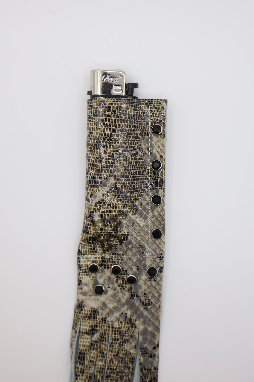 Python Crystal handmade leather lighter case, by WE ARE MARO, photo 3