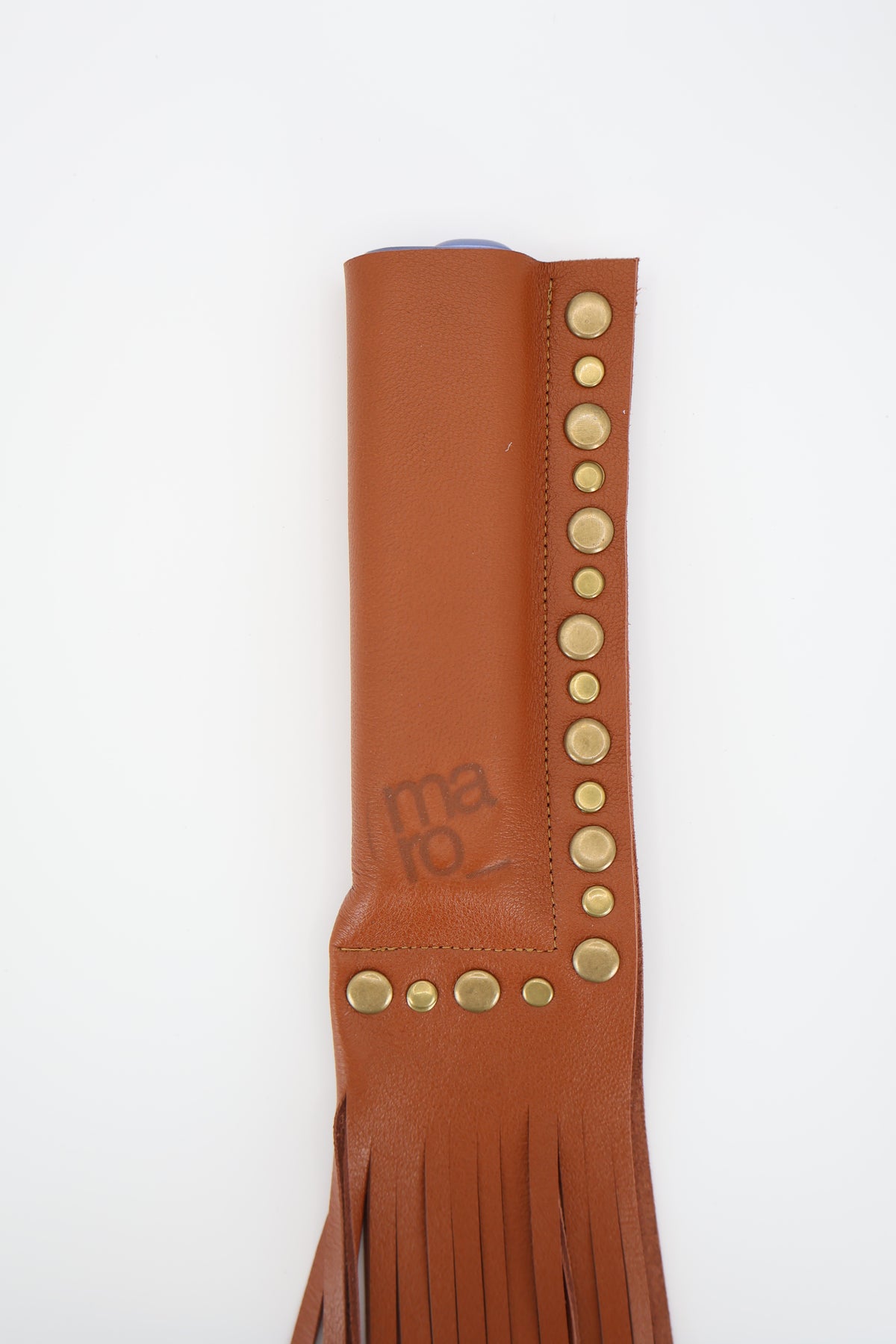 Espresso Martini handmade leather fringe case for IQOS ILUMA ONE, by WE ARE MARO, photo 3