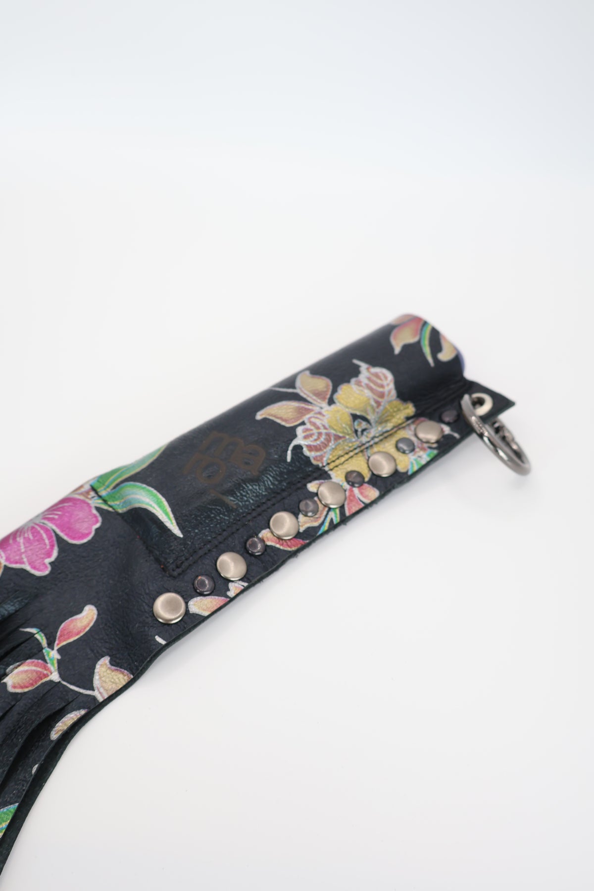 Sake handmade leather fringe case for IQOS ILUMA ONE, by WE ARE MARO, photo 3