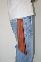 Espresso Martini handmade leather fringe case for IQOS ILUMA ONE, by WE ARE MARO, photo 2