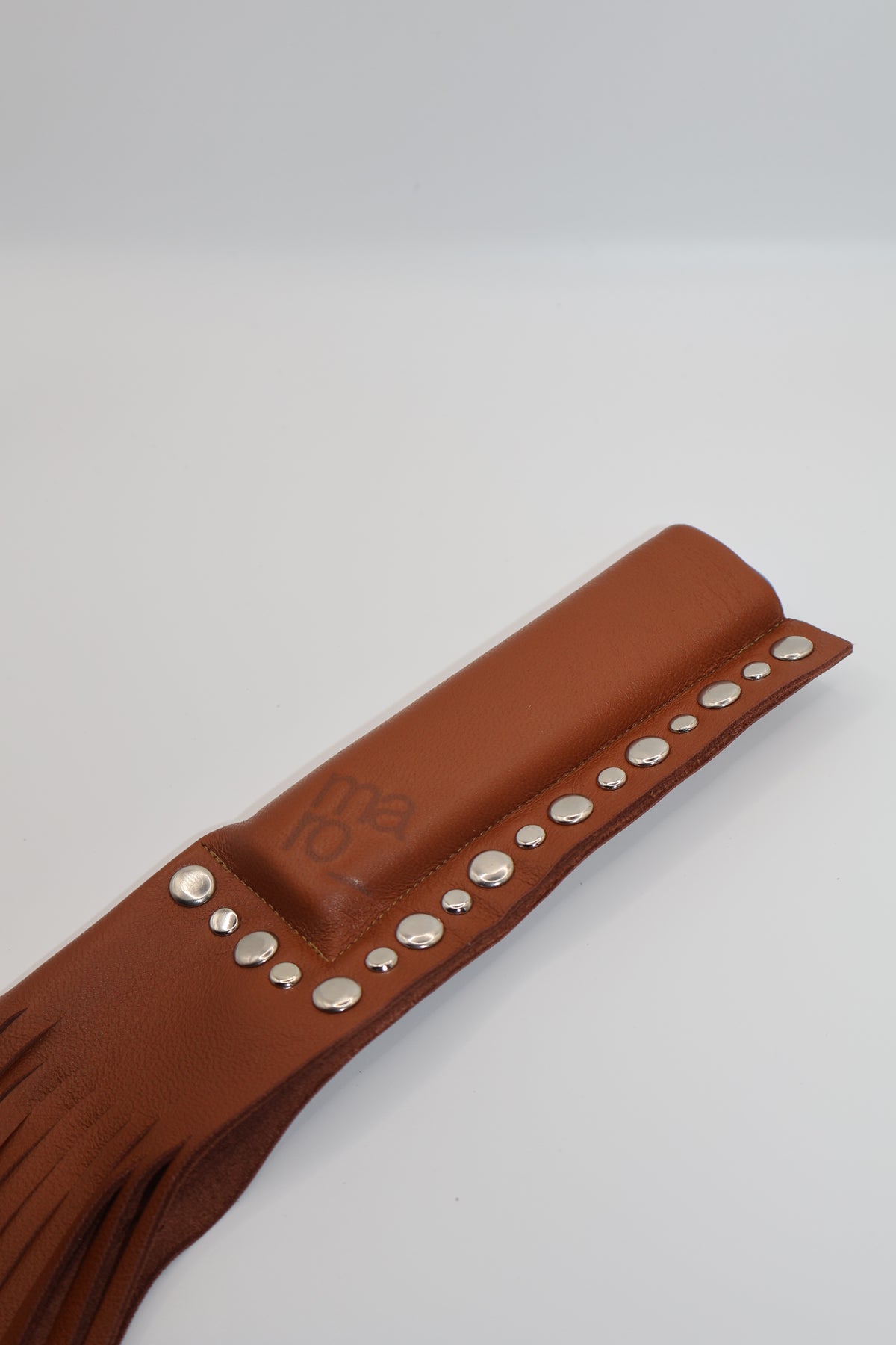 Manhattan handmade leather fringe case for IQOS ILUMA ONE, by WE ARE MARO, photo 3